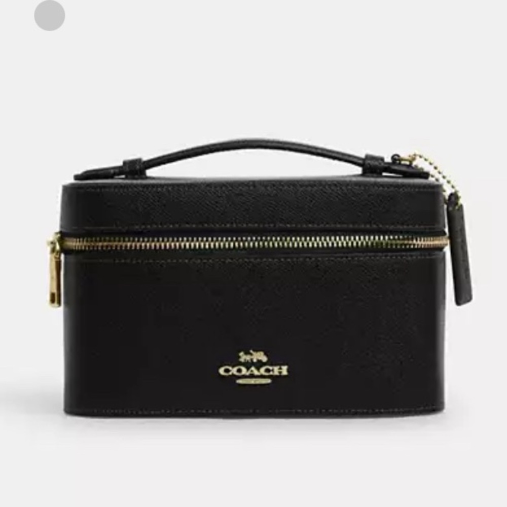 Coach | Black Leather Cosmetic Case - Picture 10 of 11